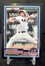 2023 Panini Stars & Stripes USA Baseball #51 Adam Hachman Team Logo #/50