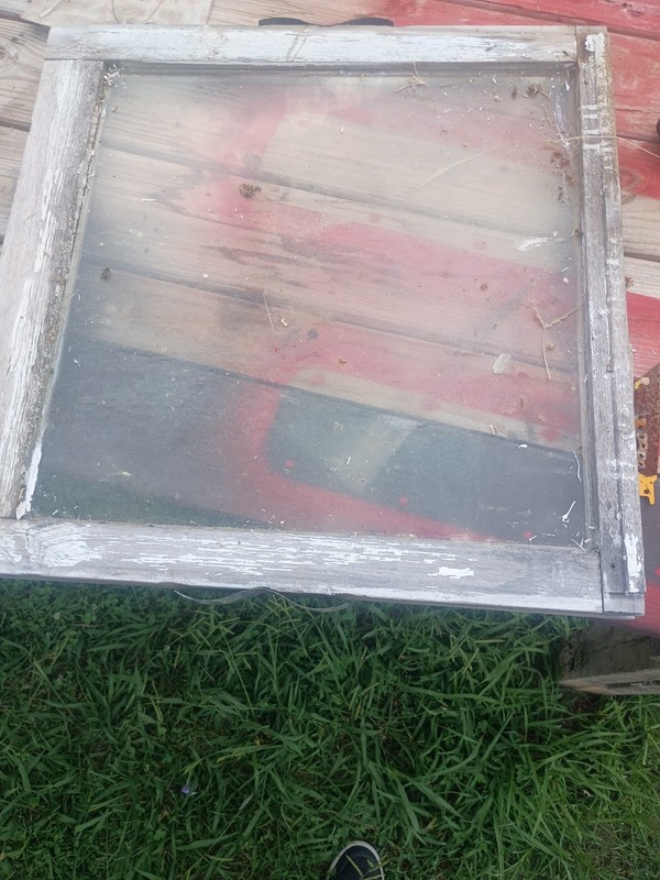 antique window glass panels