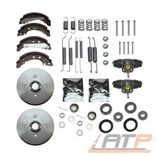 SATZ BREMSTROMMELN +BREMSBACKENSATZ +RADBREMSZYLINDER HINTEN FÜR RENAULT CLIO 2