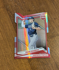 Andrew Pintar 2022 Panini Elite Prime Numbers A Red Die Cut #138 BYU Marlins /90