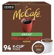 McCafe Decaf Premium Medium Roast K-Cup Coffee Pods, 94 ct. NEW