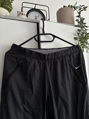 Nike Sporthose Laufhose Fitness Straight Fit Damen Gr. S Grau