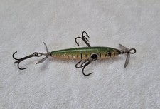 Vintage SHAKESPEARE SLIM JIM Minnow Lure - Wood - Early 1900's
