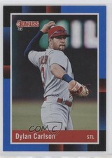 2022 Panini Donruss Retro 1988 Variation Holo Blue Dylan Carlson (Throwing) 0ce9