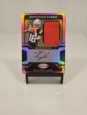 2025 Panini Certified Football Kyle Williams Freshman Fabric Auto RPA Pink /299