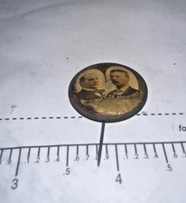 1900 William McKinley & Theodore Roosevelt Presidential Campaign Jugate Stick Pi