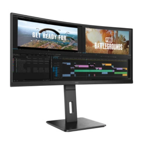 AOC 34" VA Ultra-Wide QHD 100Hz 1ms 1500R Curved Gaming Monitor 21:9 CU34P2A - Image 3 of 4