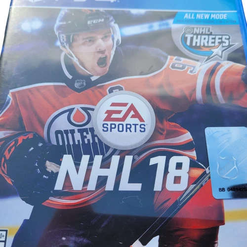 NHL 18 PS4 Sony Playstation 4  2017 Video Game Disc and Case