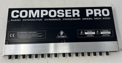 Behringer Composer Pro Audio Dynamics Processor Model MDX 2200 Used