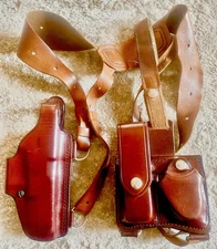 Horizontal Leather Shoulder Holster DON HUME H770 A No. 36-41/2”