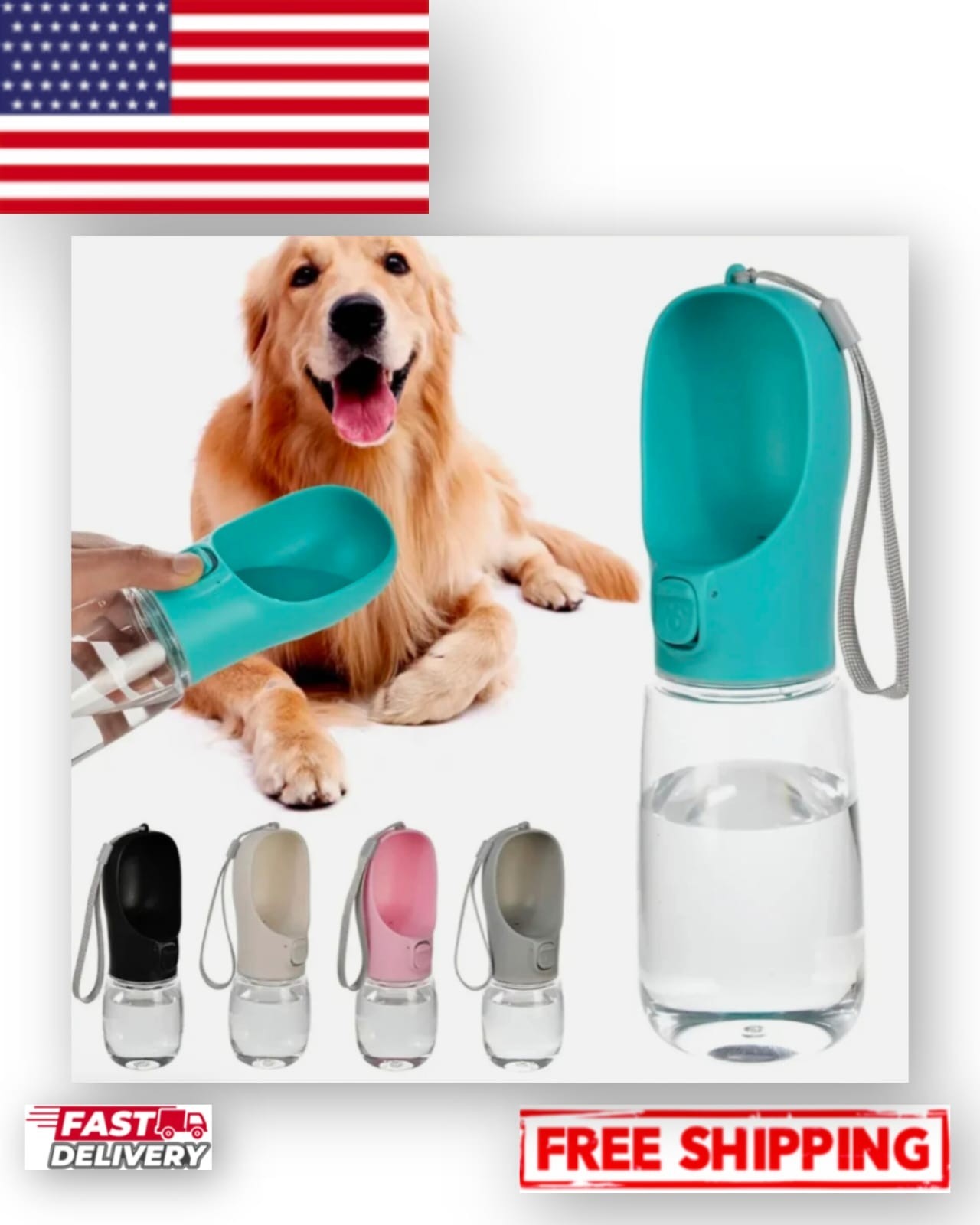 For Small Large Dogs Outdoor Hiking Leakproof