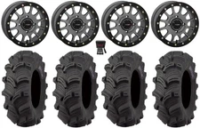 System 3 SB-5 14" Wheels Grey 28" Executioner Tires RZR Turbo S / RS1