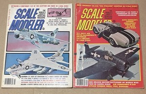 Pair Of Vintage Scale Modeler Magazines July 1979 & April 1982