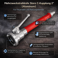 Strahlrohr 2 Zoll Storz Kupplung C Strahlrohr Feuerwehr THW C-Strahlrohr 