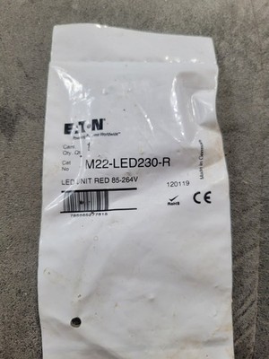 EATON M22 LED230 R 85-264 Volt RED LED Pilot Light Lamp Module 22 mm