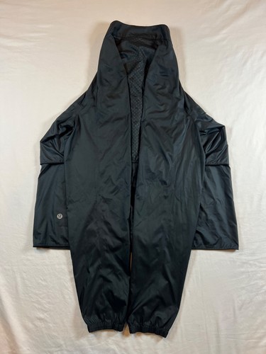 Lululemon Deep Inhale Women 12 Jacket Black Lightweight Full Zip Run Walk Casual - Picture 12 of 23