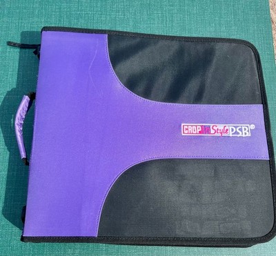 Crop In Style Binder ~ 17 Sheets of Stickers ~ Purple Binder