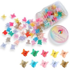 Mini Hair Clips for Baby, 100 Pcs Toddler Hair Clips  Colorful Butterfly