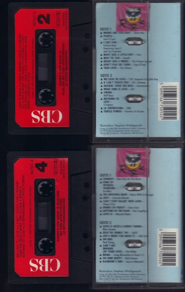 Ronny's Pop Show 16 Affentheater New Kids On The Block Go West MC Kassette 040 - Bild 3 von 3