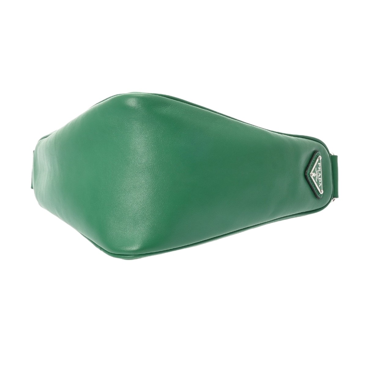PRADA Triangle 1BH190 leather green unisex Shoulder Bag thumbnail 4