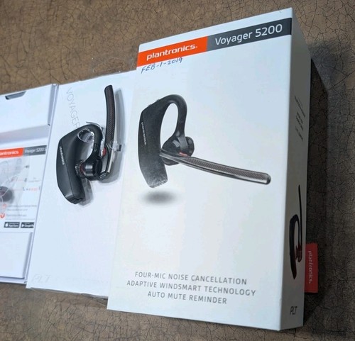 Plantronics Poly Voyager 5200 Wireless Headset | Single-Ear Bluetooth Headset - Zdjęcie 2 z 10