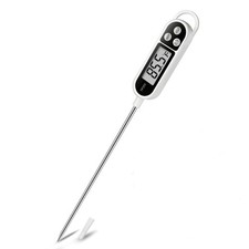 Digital Instant Read Meat Thermometer Kitchen Cooking White