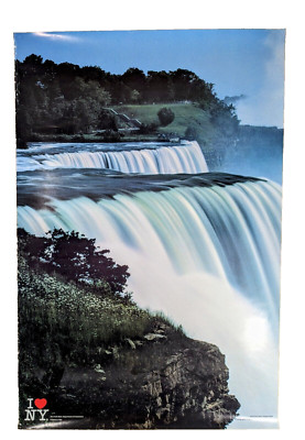 Vintage I Love New York Niagra Falls Wall Poster Comstock  Harman-DeWitt