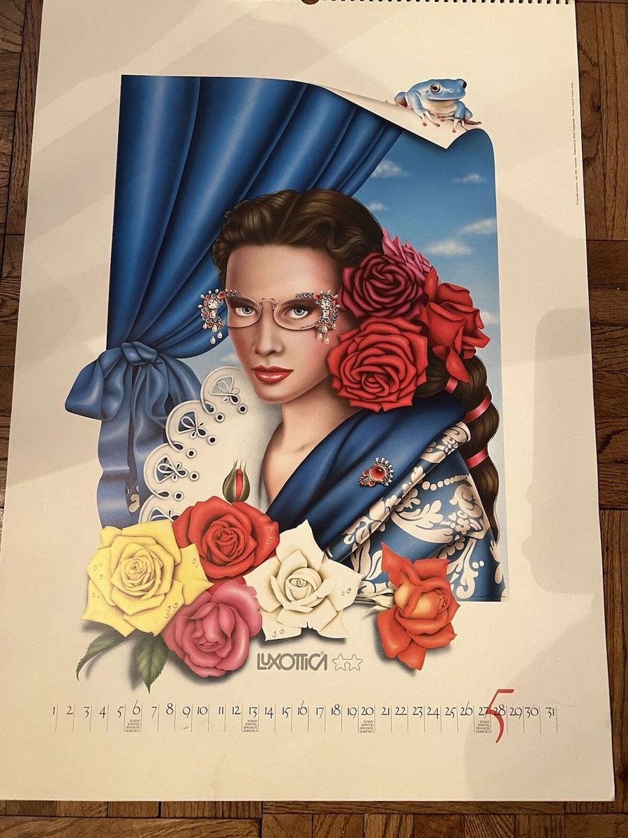LUXOTTICA CALENDAR 1990 ILLUSTRATED BY PAOLA CASAGRANDE | eBay LUXOTTICA CALENDAR 1990 ILLUSTRATED BY PAOLA CASAGRANDE | eBay