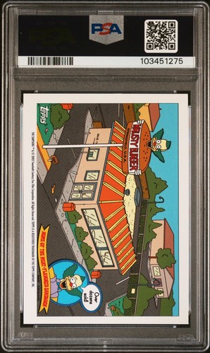 Pegatinas Topps Simpson 2002 Homer Woo ¡Hoo! #45 TARJETA COMERCIAL | PSA 9 COMO NUEVA POP 1 - Imagen 3 de 4
