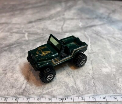 Rare Vintage Yatming No. 1092 Jeep 4x4 1:64 Diecast Auto grün Spielzeug 