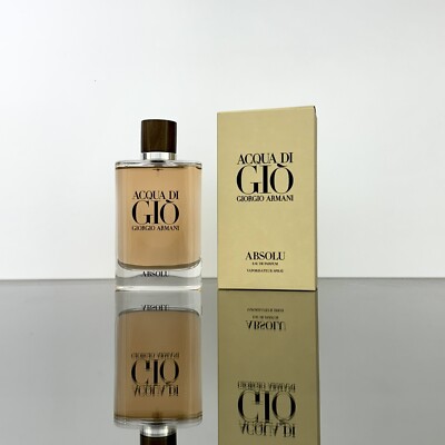 Acqua di Gio ABSOLU for Men 4.2oz-125ml Eau De Parfum Spr NEW-DISCONTINUED (BO03