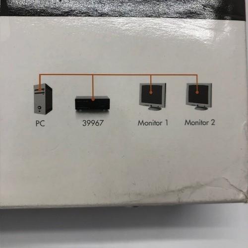 2 Anschlüsse Monitor Splitter/Extender Audio/Video 39967 210 Fuß Signalentfernung - NEU - Bild 6 von 10