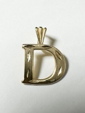 Letter "D" Charm/Pendant 14K gold