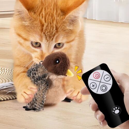 Flying Bird Interactive Cat Toys Remote Control Simulation Bird Cat Toy