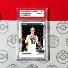 Graded 10 Caitlin Clark Rookie Card RC 2024 Panini Donruss Clark Collection #11