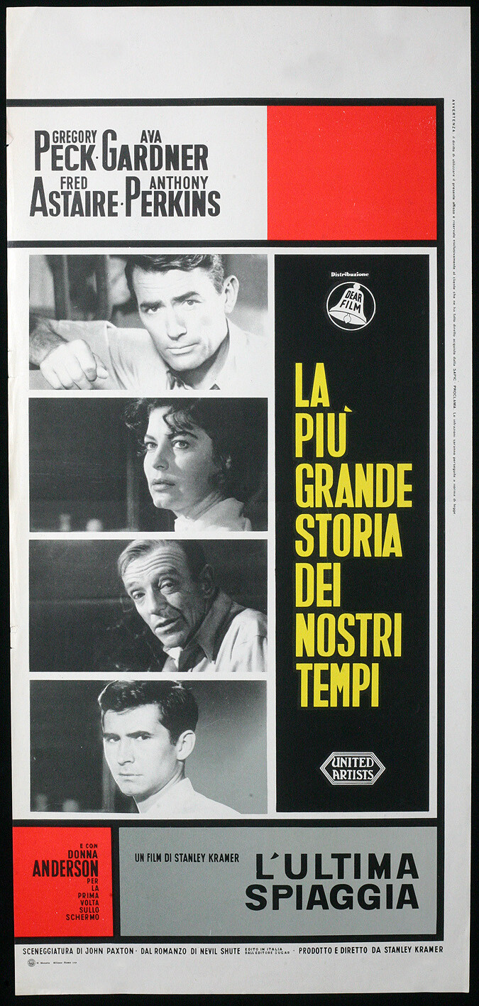 Locandina originale film L'ultima spiaggia (1959) - Regia di Stanley Kramer