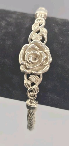 Or Paz Israel 925 Sterling Silver Wheat Chain Bracelet Rose adjustable 8.25-9.25 - Picture 5 of 10