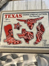 Teksas Przecinarki do ciastek i ciastek. Zestaw pięcioczęściowy