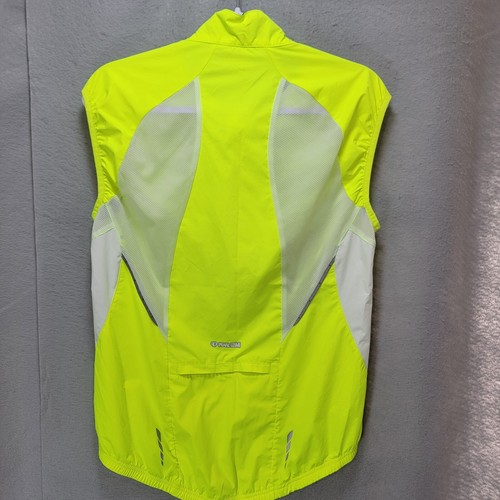 Pearl Izumi Vest Men S Yellow High Visibility Elite Cycling Zip Reflective Night - Picture 2 of 20