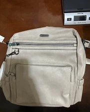 CLUCI Leather Backpack Purse for Woman Designer Large Convertible Shoulder Bag