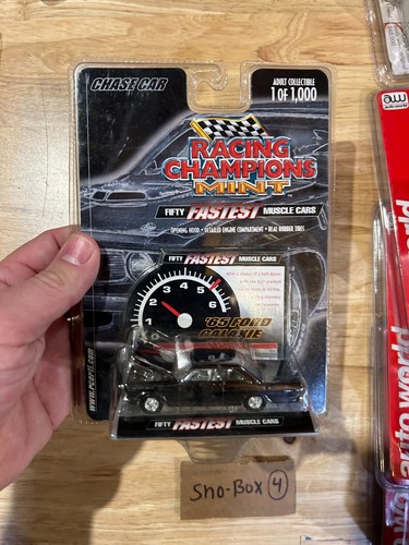 Ford Galaxie 1/64 1965 Racing Champ como nuevo nuevo en paquete 50 Muscle Car más rápido negro y Chr - Imagen 2 de 5