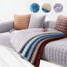 Solid Color Non-slip Sofa Cover Towel Thicken Soft Plush Slipcovers Couch Covers