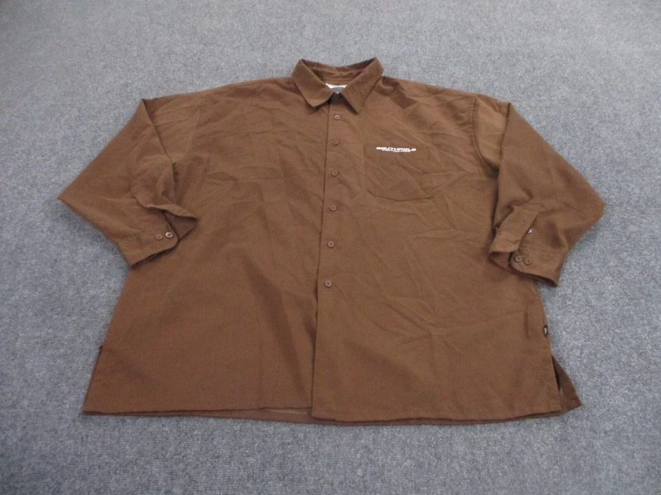 Vintage Southpole Shirt Adult 3XL Brown Logo International Sports Y2k Grunge Men - Image 2 of 4