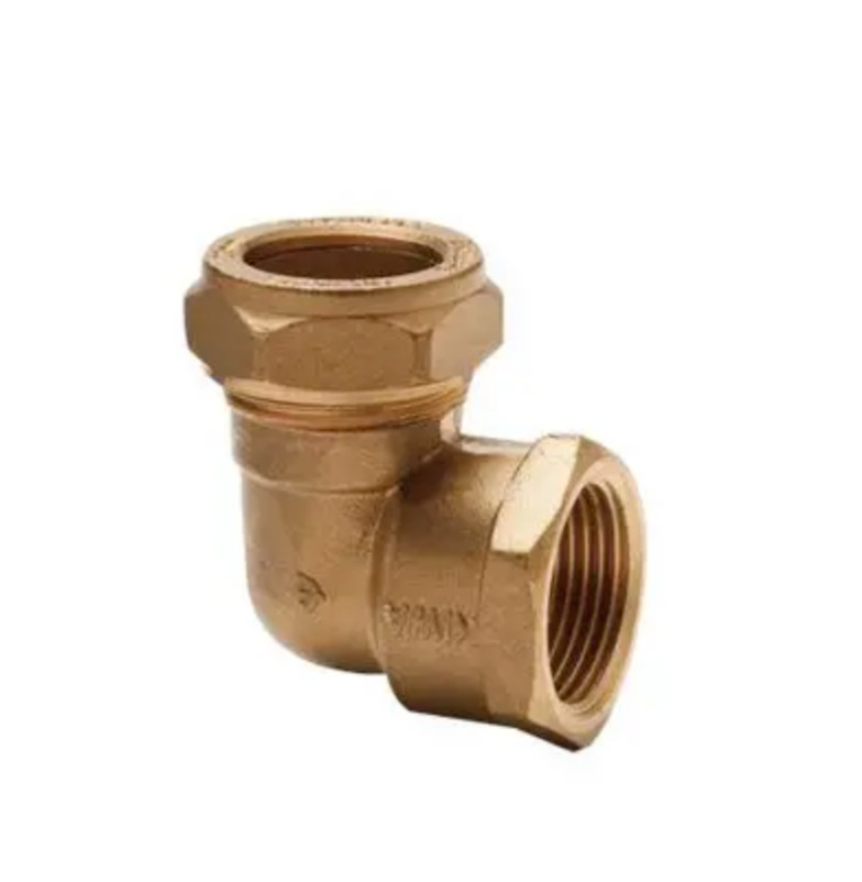 20 x Center Brand 15mm x 1/2"" BSP female 90 deg elbow. Brass compression 543613