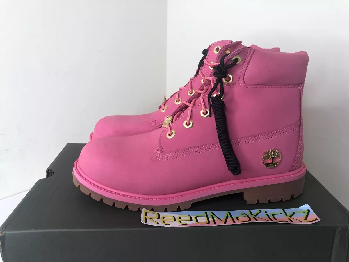 Timberland Boots 6 inch Premium Pink Nubuck Kids Youth Junior TB0A42WR D56 |