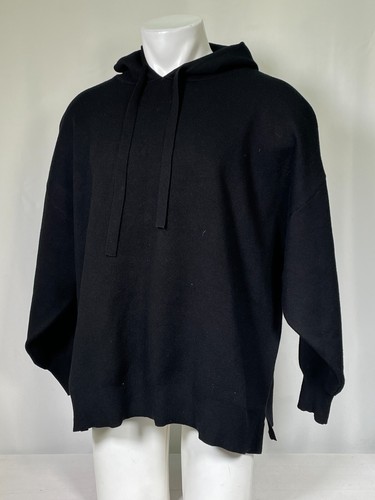 Forever 21 Contemporary Black Long Sleeve Hooded Sweatshirt Men's 3XL - Picture 5 of 11