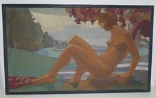 Russische Avantgarde 1931 Frankreich Expressionismus V. Brahy  97,0 x 57,0 cm