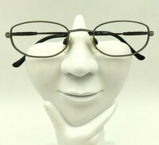 Vintage Cerruti 1881 Silver Metal Oval Sunglasses Eyeglasses Frames