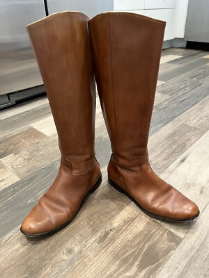 Corso Como Women's Size 8 M Brown Leather Knee High Riding Boots Equestrian