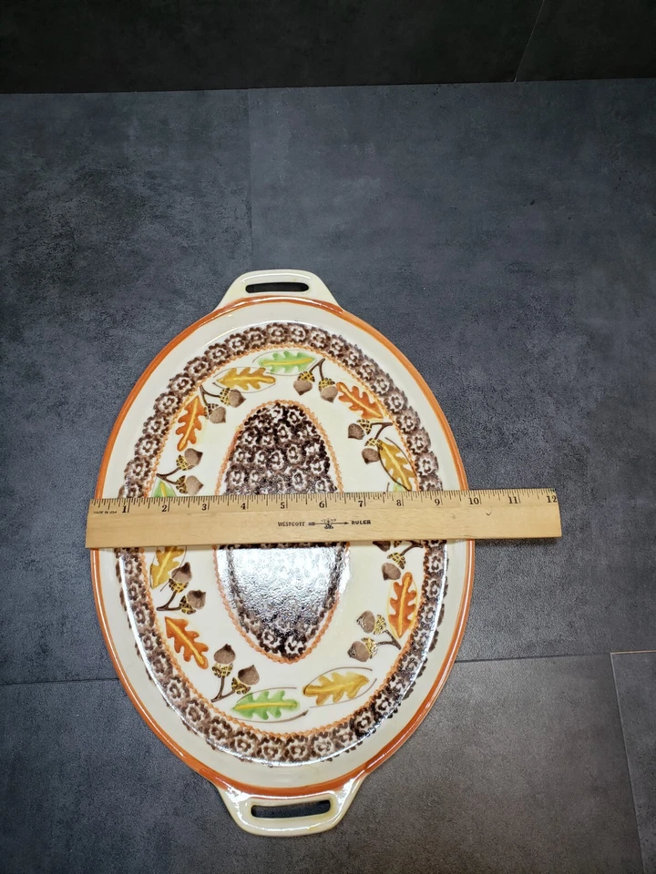 Temp-tations Old World Harvest Fall Orange Confetti Tea Serving Set - Image 4 of 4